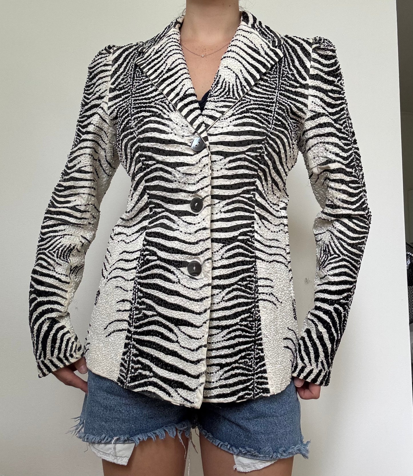 SS2000 runway beaded Roberto Cavalli Jacket