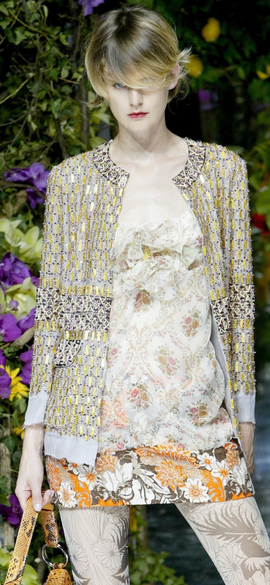 Dolce & Gabbana silk runway top