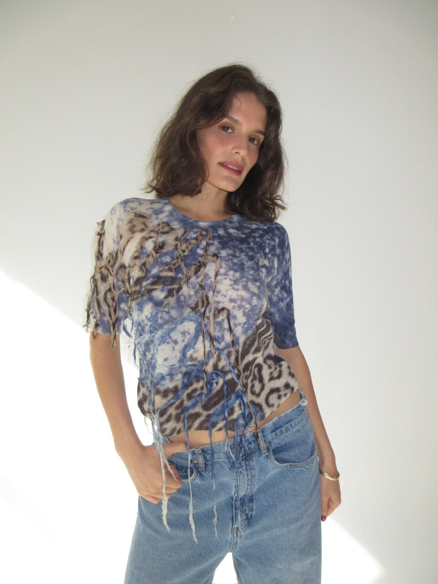 FW2001 Roberto Cavalli cashmere top