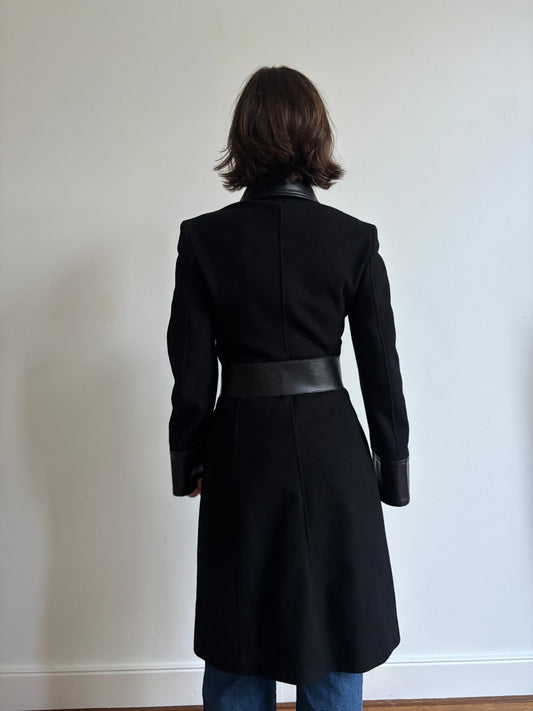 Leather and wool D&G coat