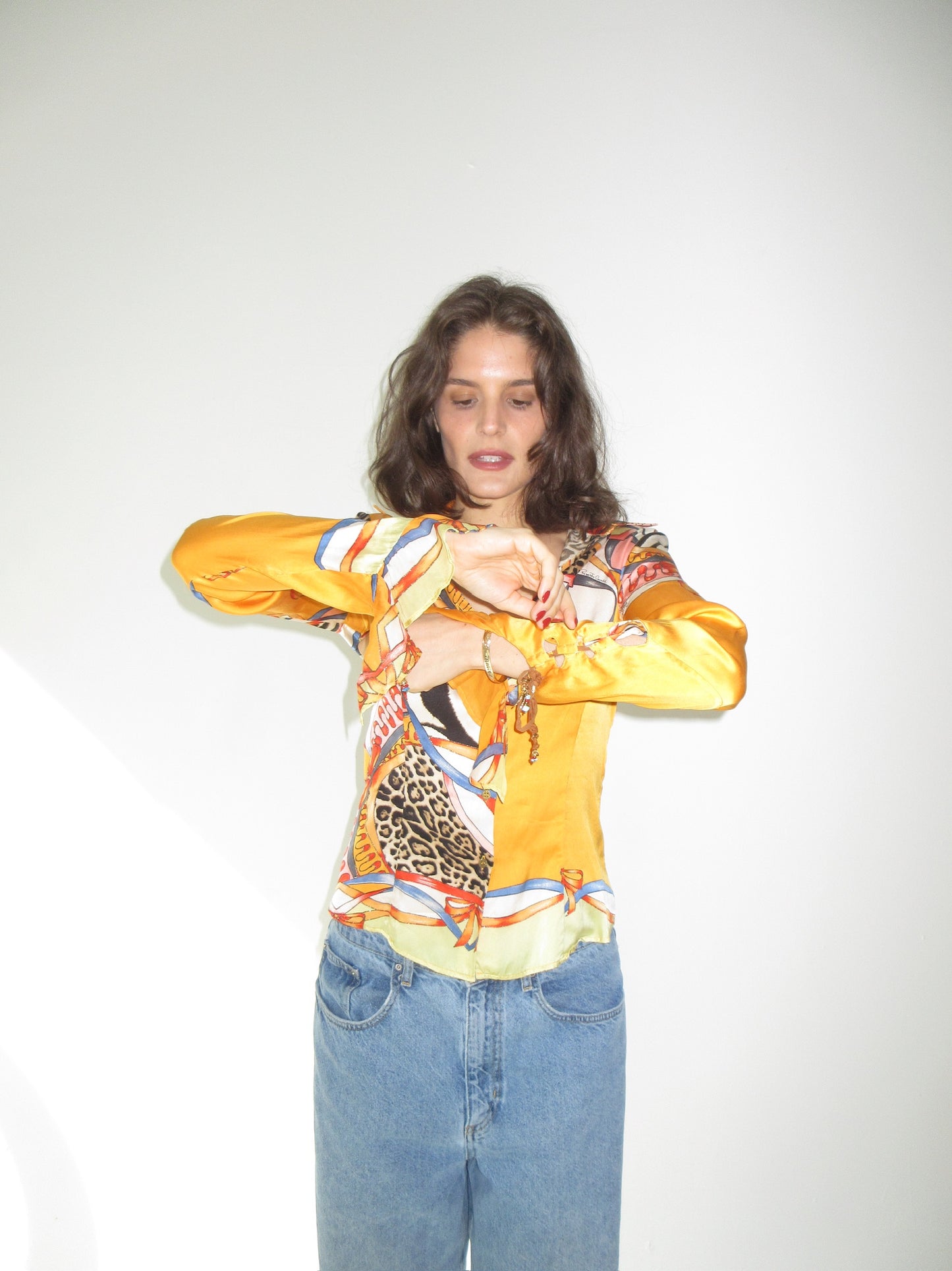 Vintage Roberto Cavalli silk top