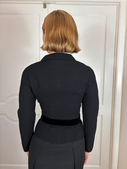 FW1995 Valentino Runway Jacket worn by Karen Mulder