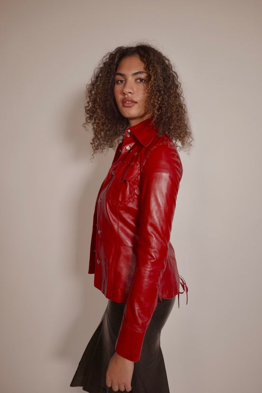 Vintage Burgandy Dolce & Gabbana jacket