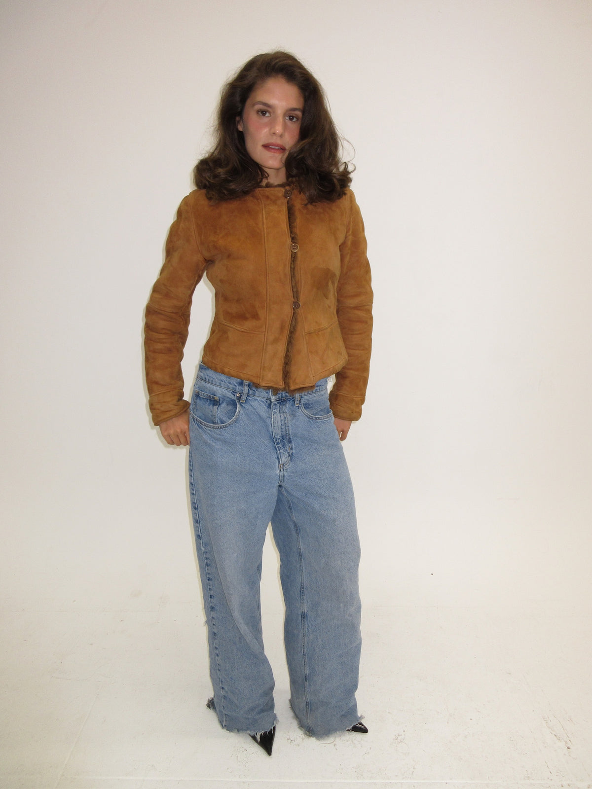 Vintage Emporio Armani shearling jacket