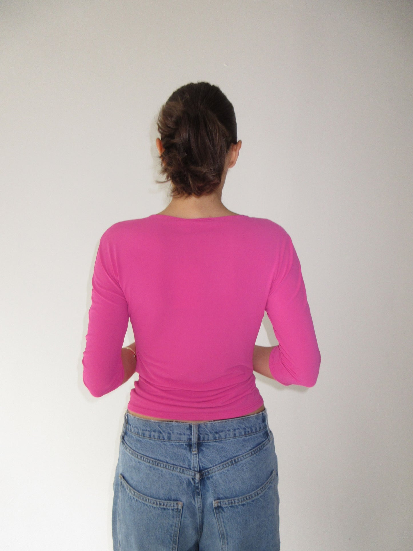 Blumarine pink embellished top