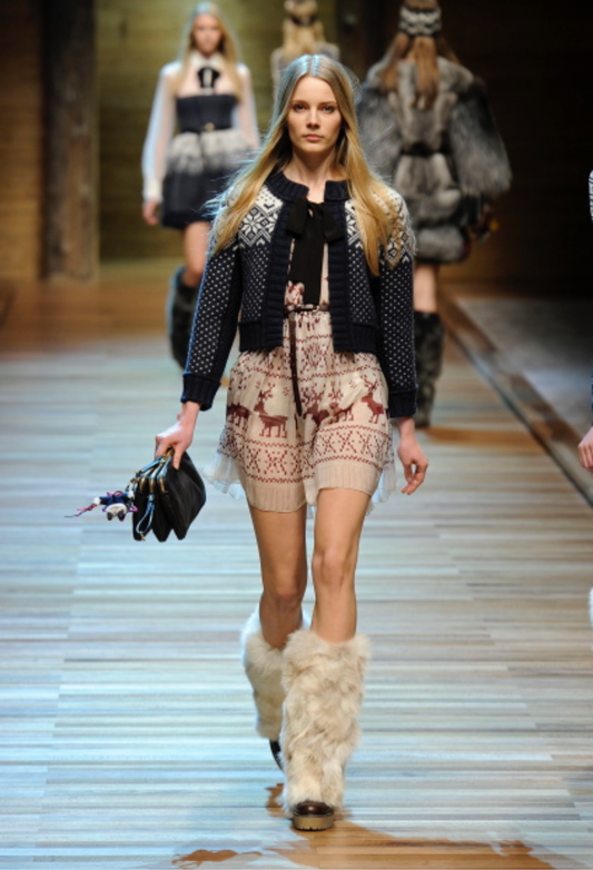 FW2010 D&G Silk Runway Dress