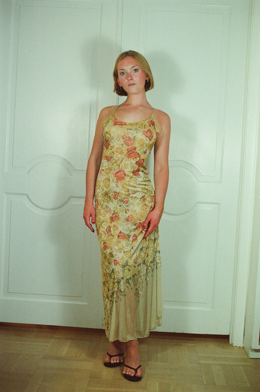 Stunning archival SS1998 Roberto Cavalli floral dress