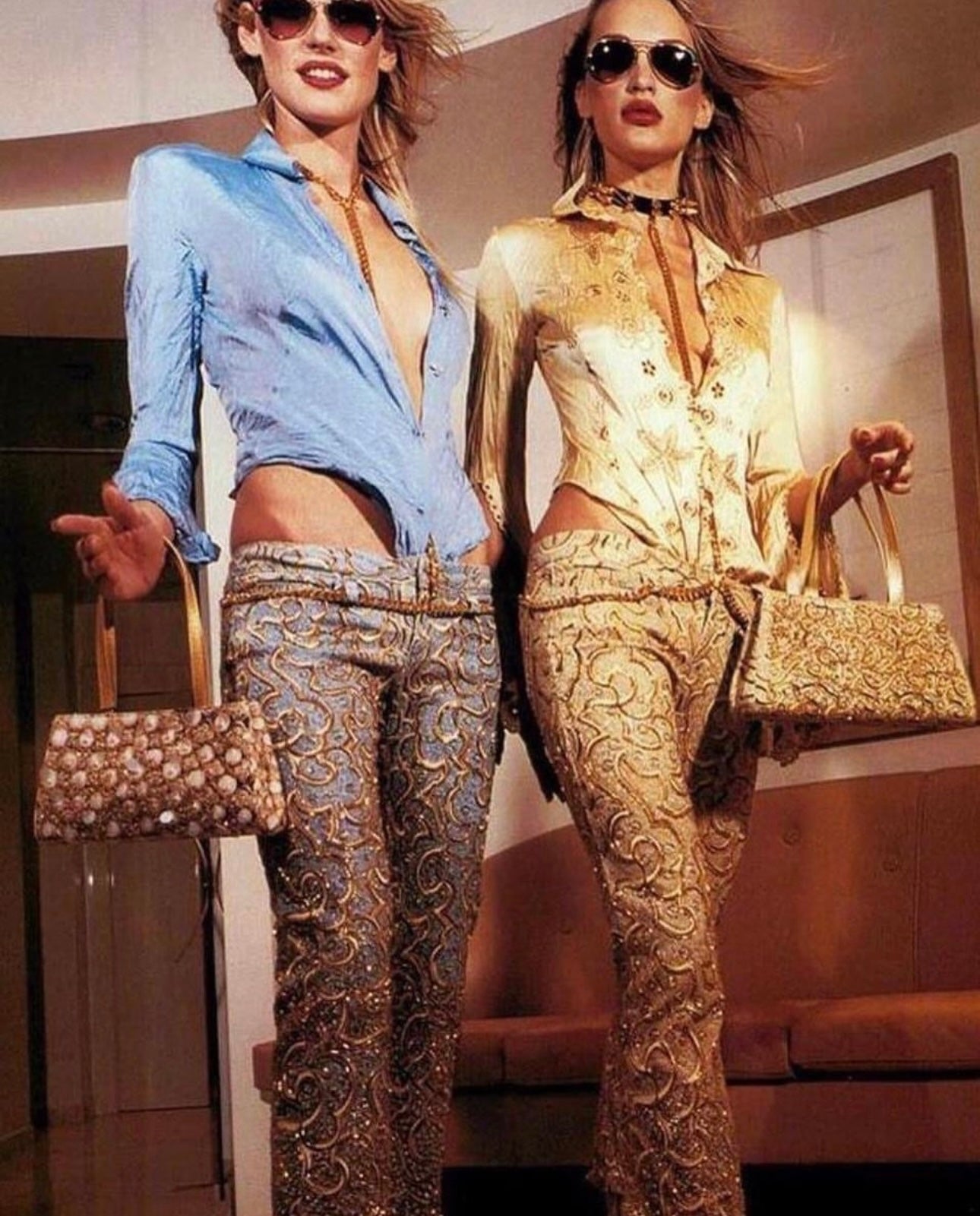 SS2000 Roberto Cavalli beaded pants