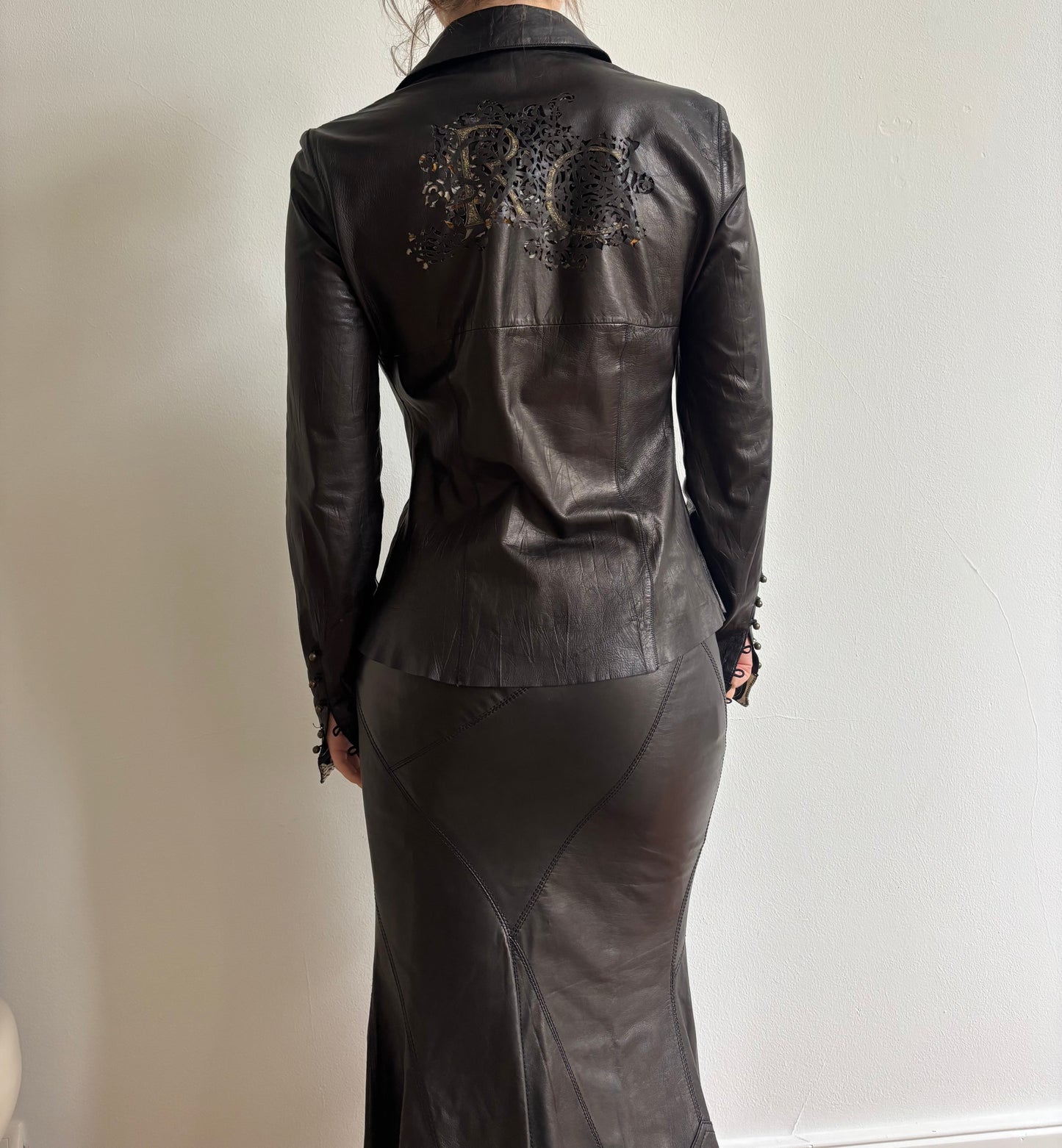 Vintage Roberto Cavalli leather jacket