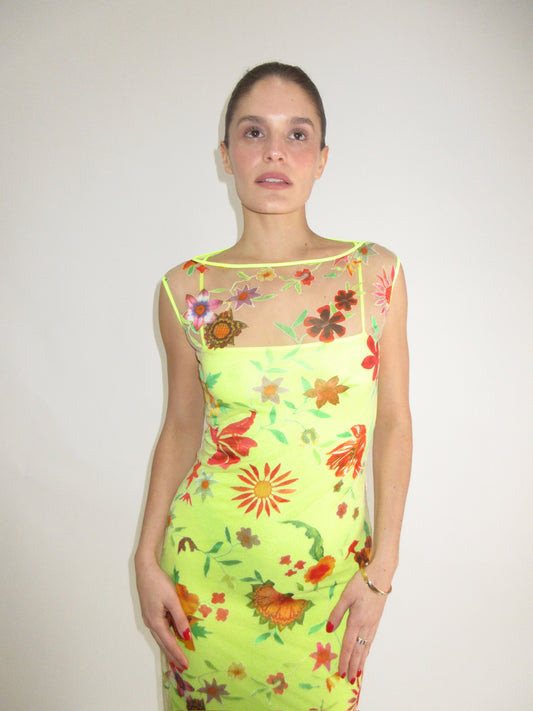 Vintage Christian Lacroix mesh dress