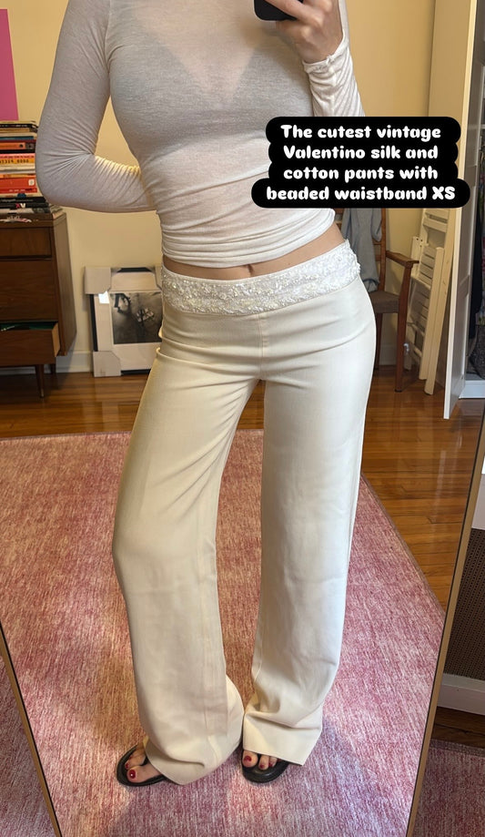Vintage Valentino beaded pants