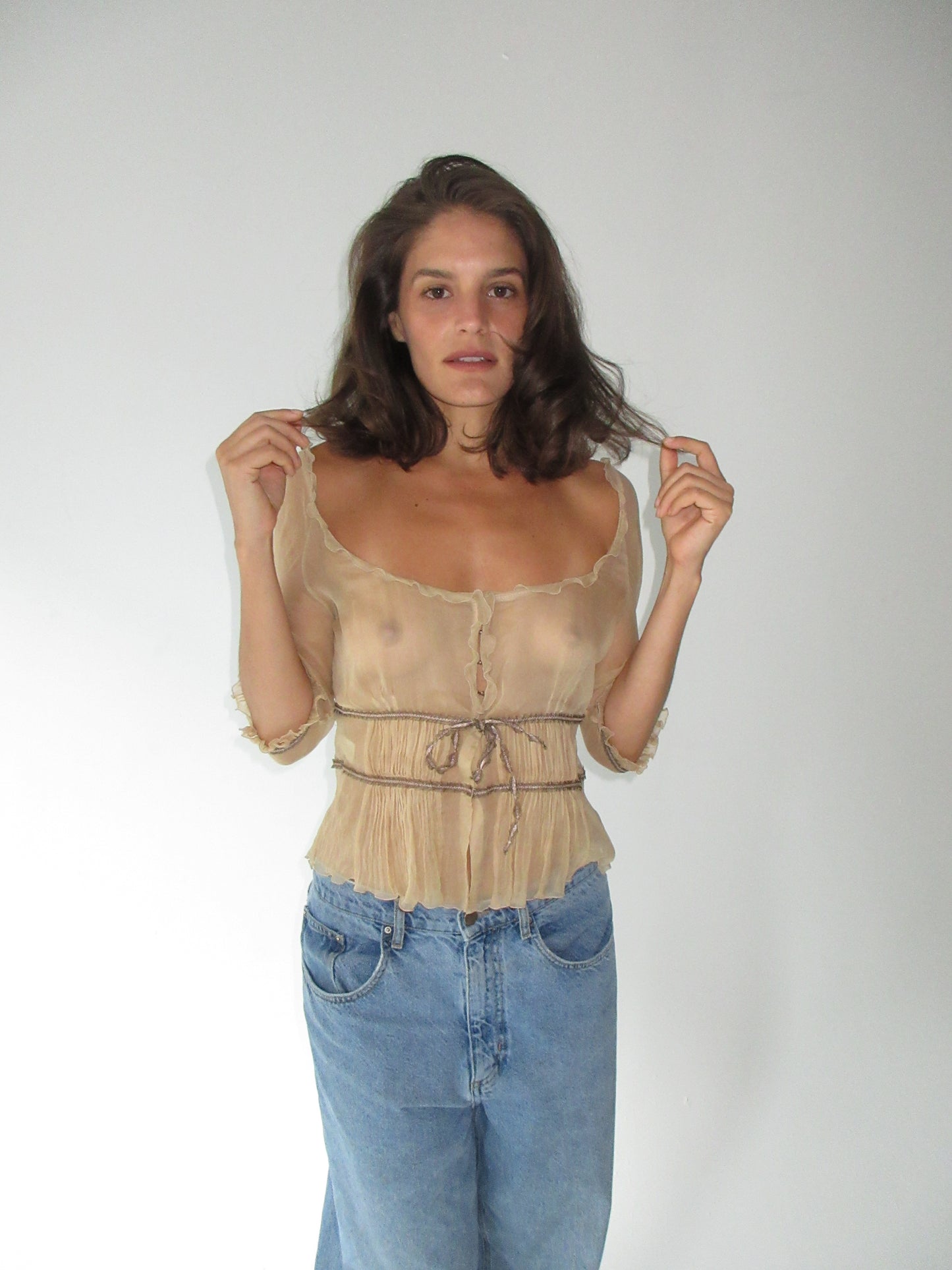 Vintage Alberta Ferretti silk top
