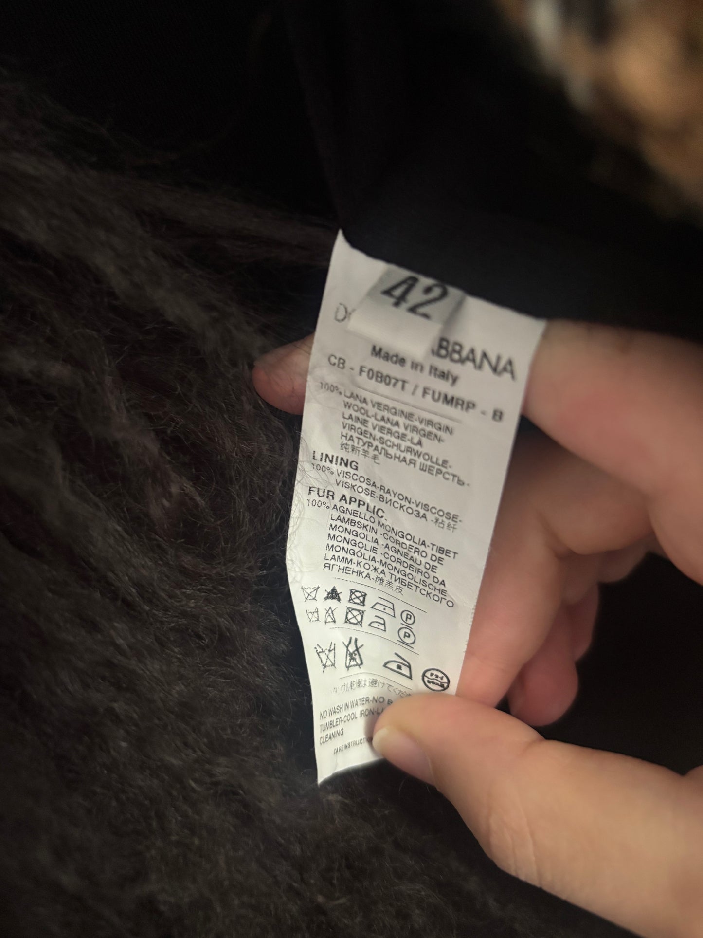 Vintage Dolce & Gabbana Wool Coat