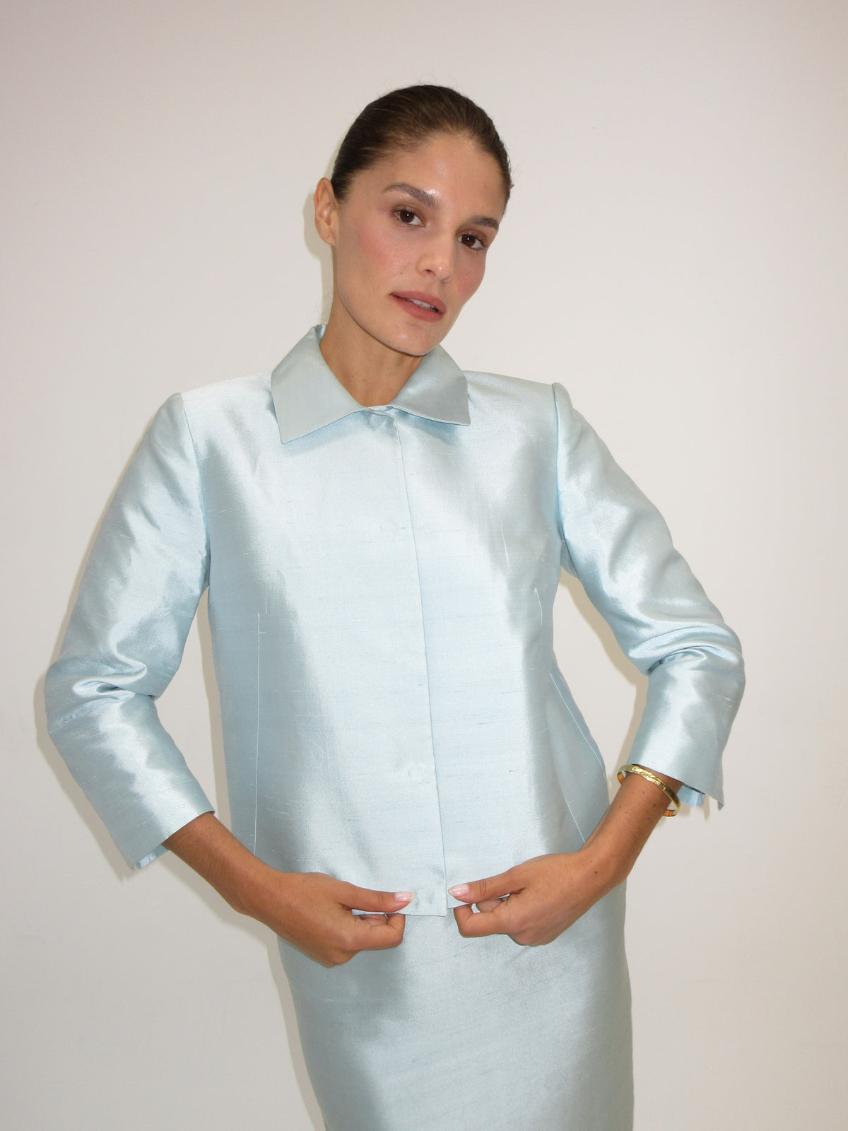 Vintage Dolce & Gabbana silk skirt suit