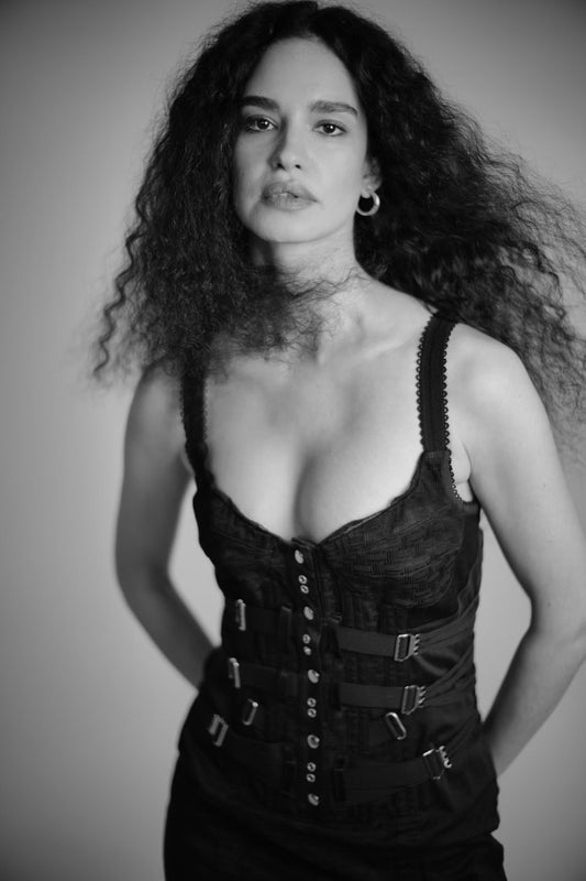 Vintage D&G Dolce & Gabbana Early 2000s Bondage Dress