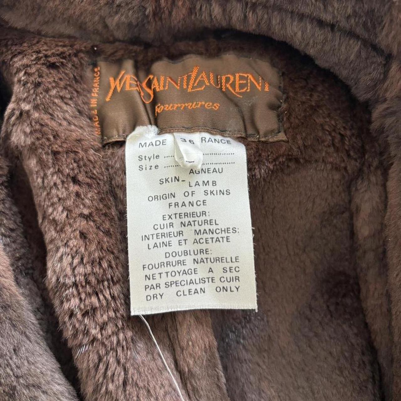 YSL Fourroures Lamb Skin Coat