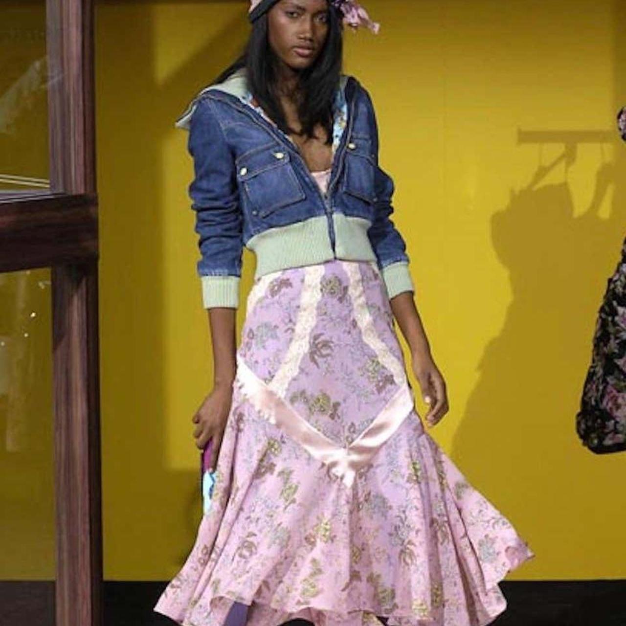 D&G SS2004 Silk Pink Dress with Lace