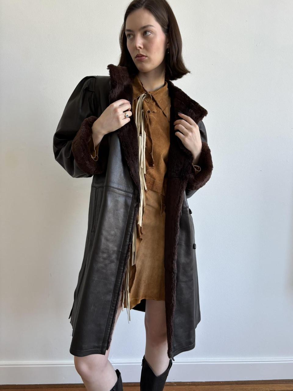 YSL Fourroures Lamb Skin Coat