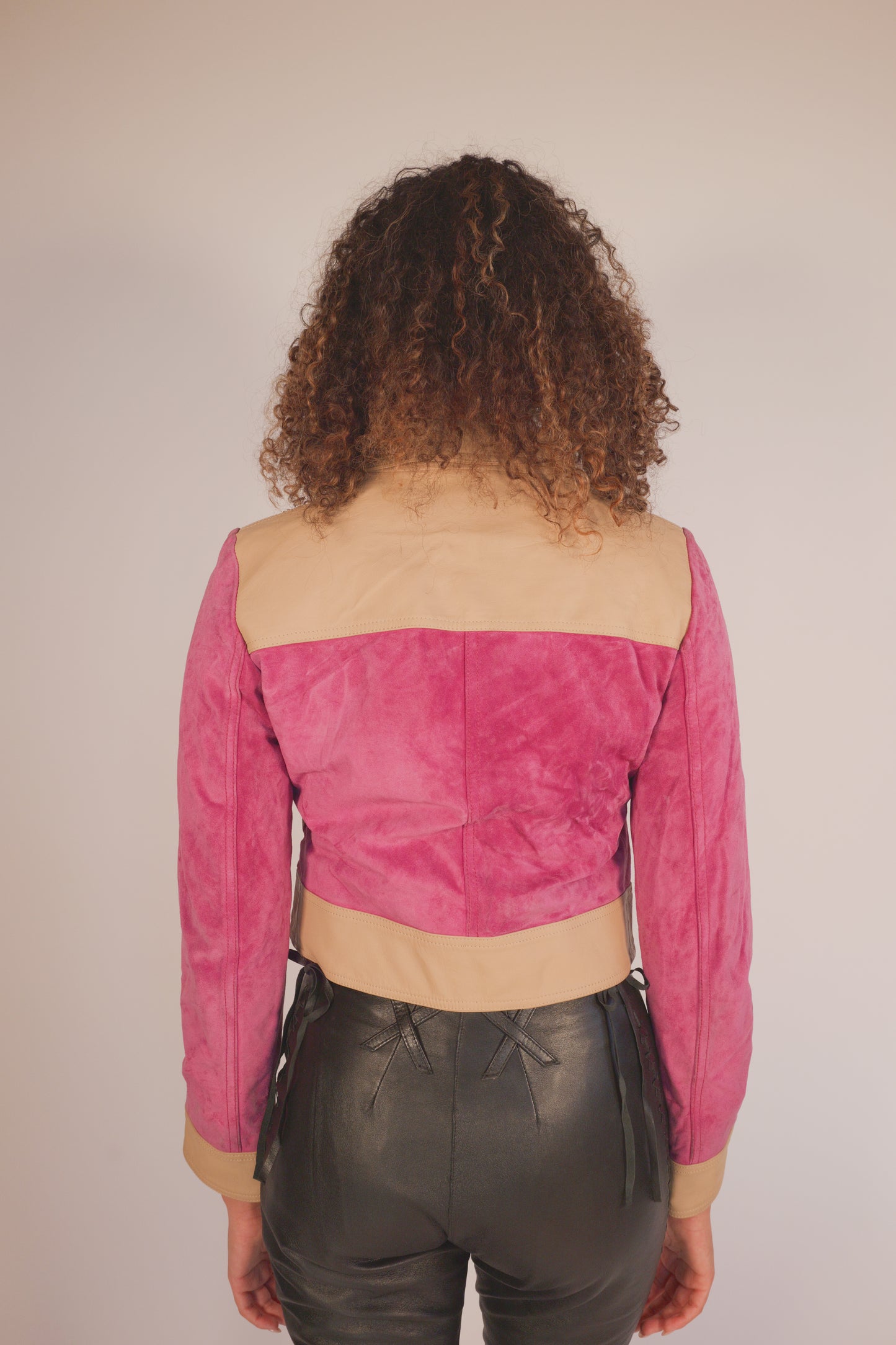 Marni Pink Suede and Leather jacket