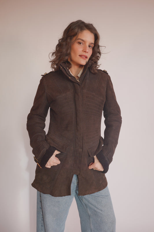 Gucci Suede and Fur Jacket