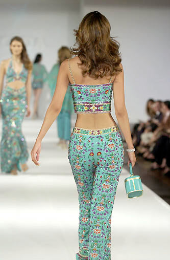 SS2001 Escada silk runway top