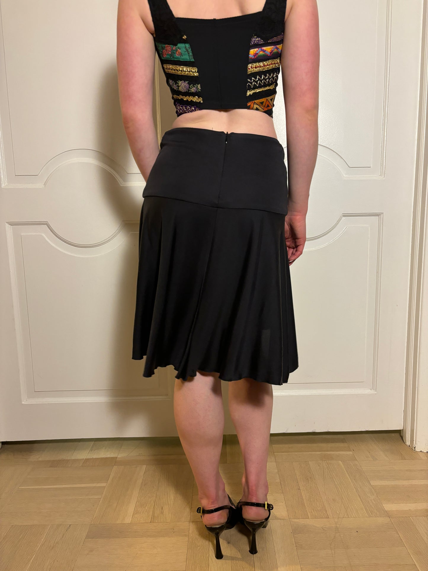 SS 2004 Runway Valentino Black skirt