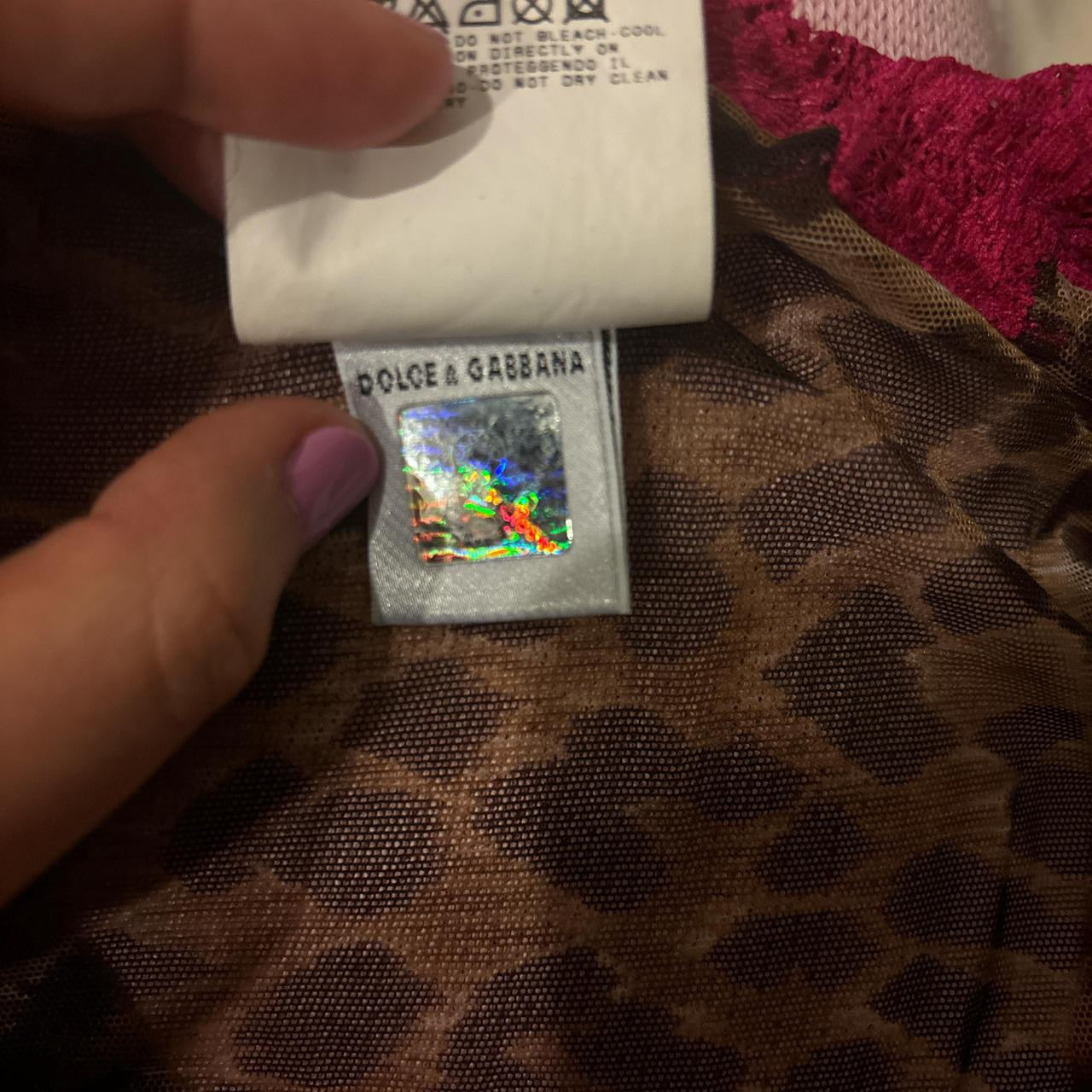 vintage D&G cheetah and floral top