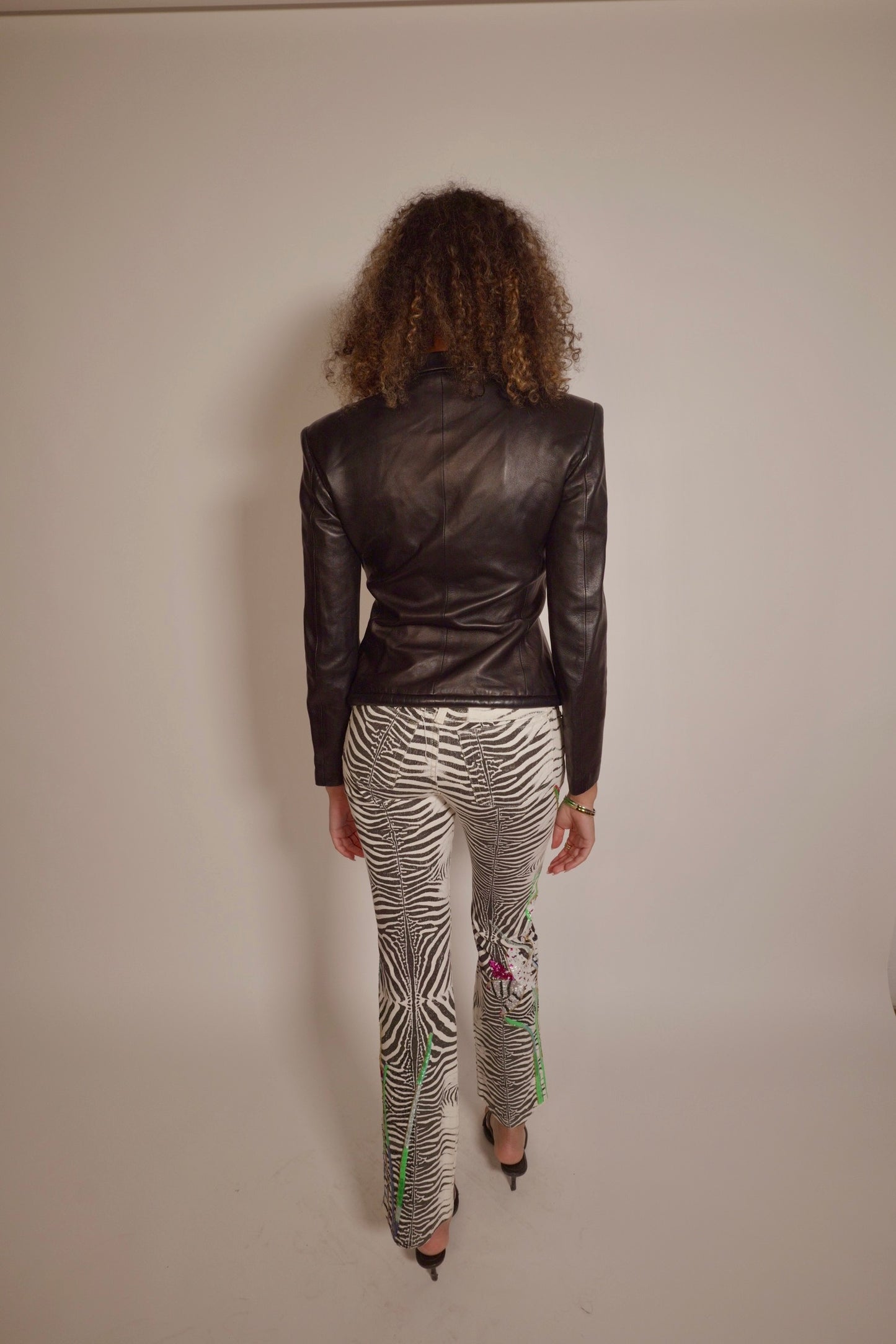 SS2000 Roberto Cavalli art collection runway beaded pants