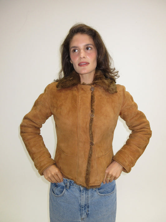 Vintage Emporio Armani shearling jacket