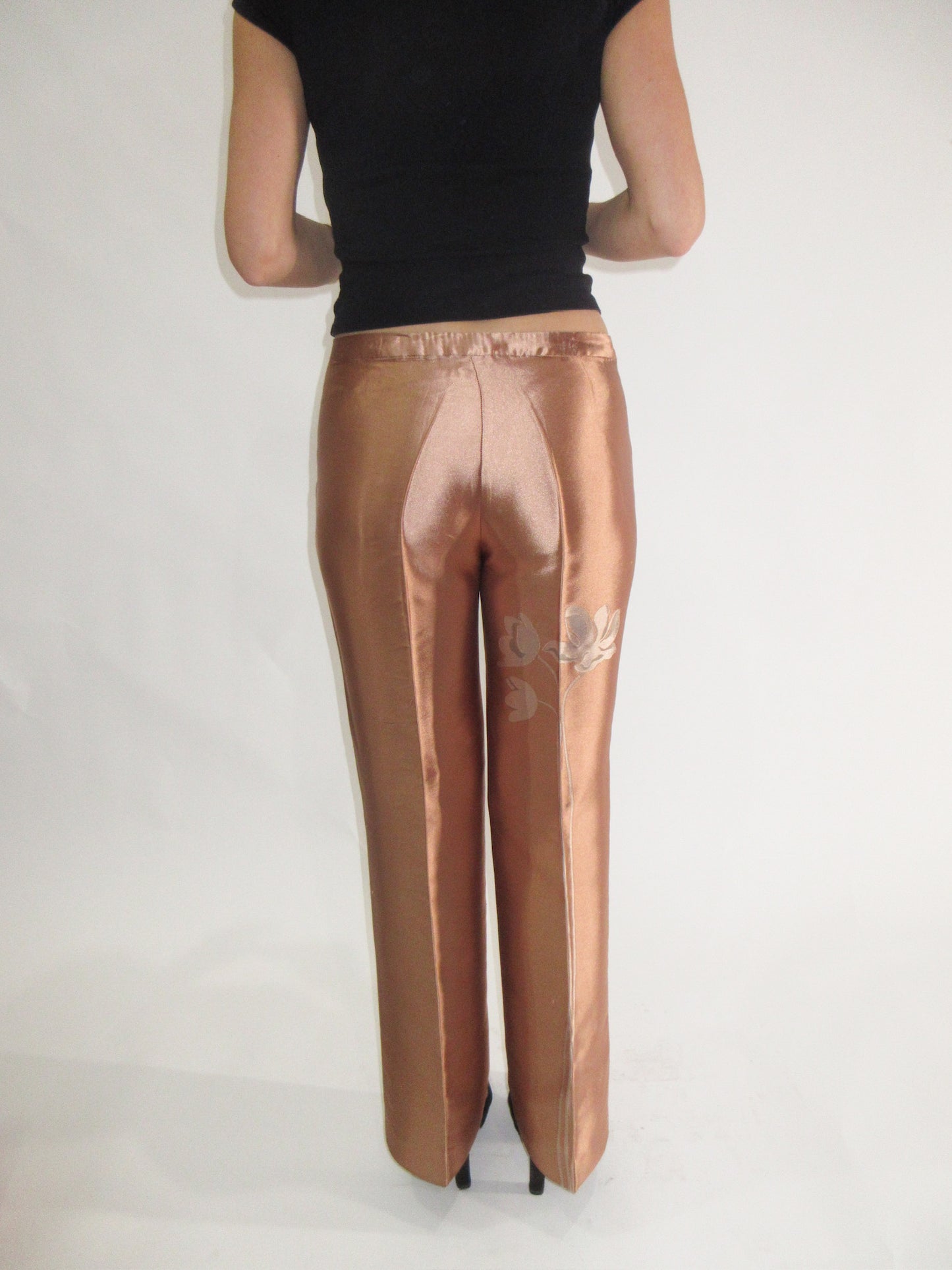 FW2000 Versace silk runway pants