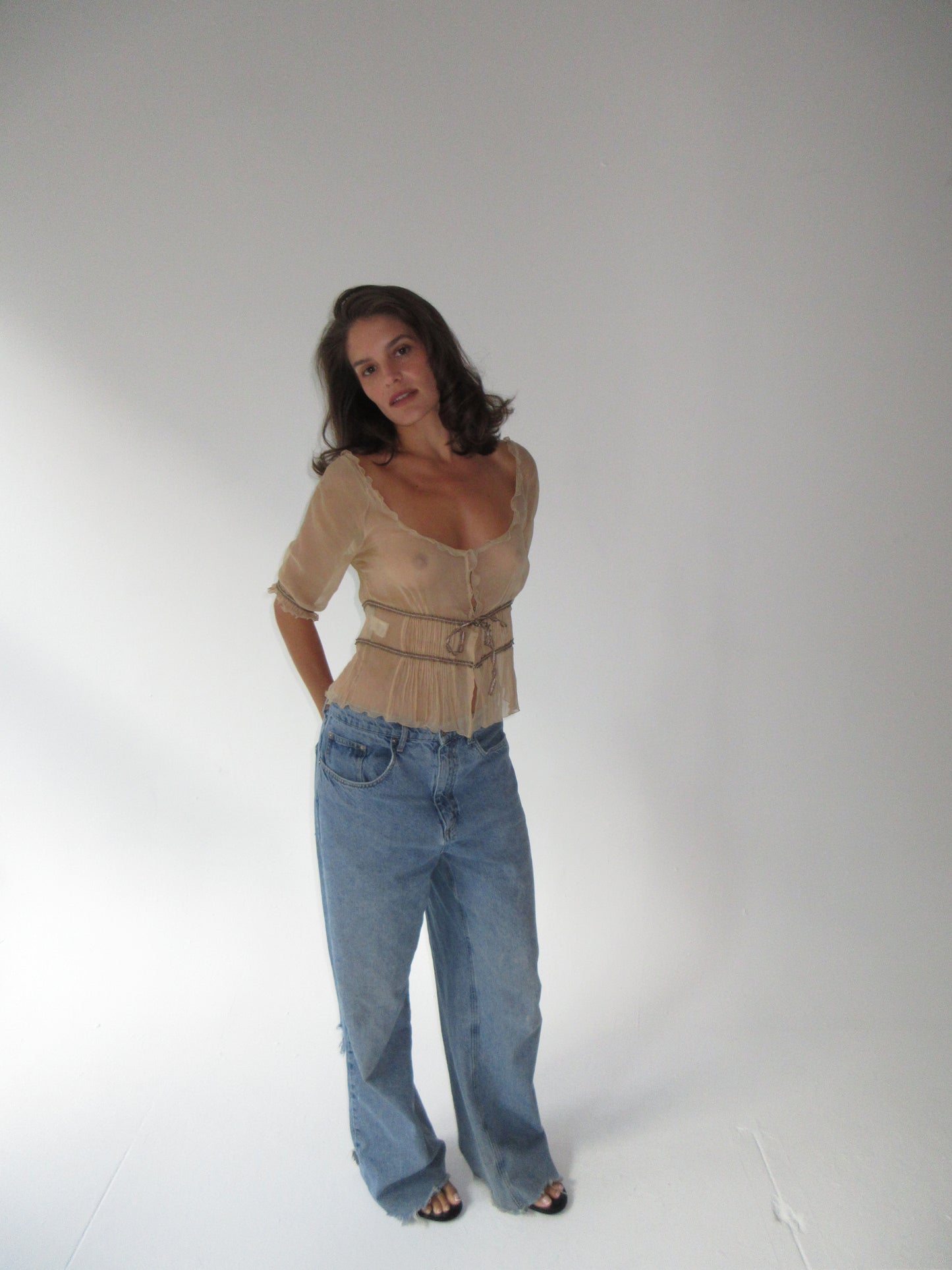 Vintage Alberta Ferretti silk top