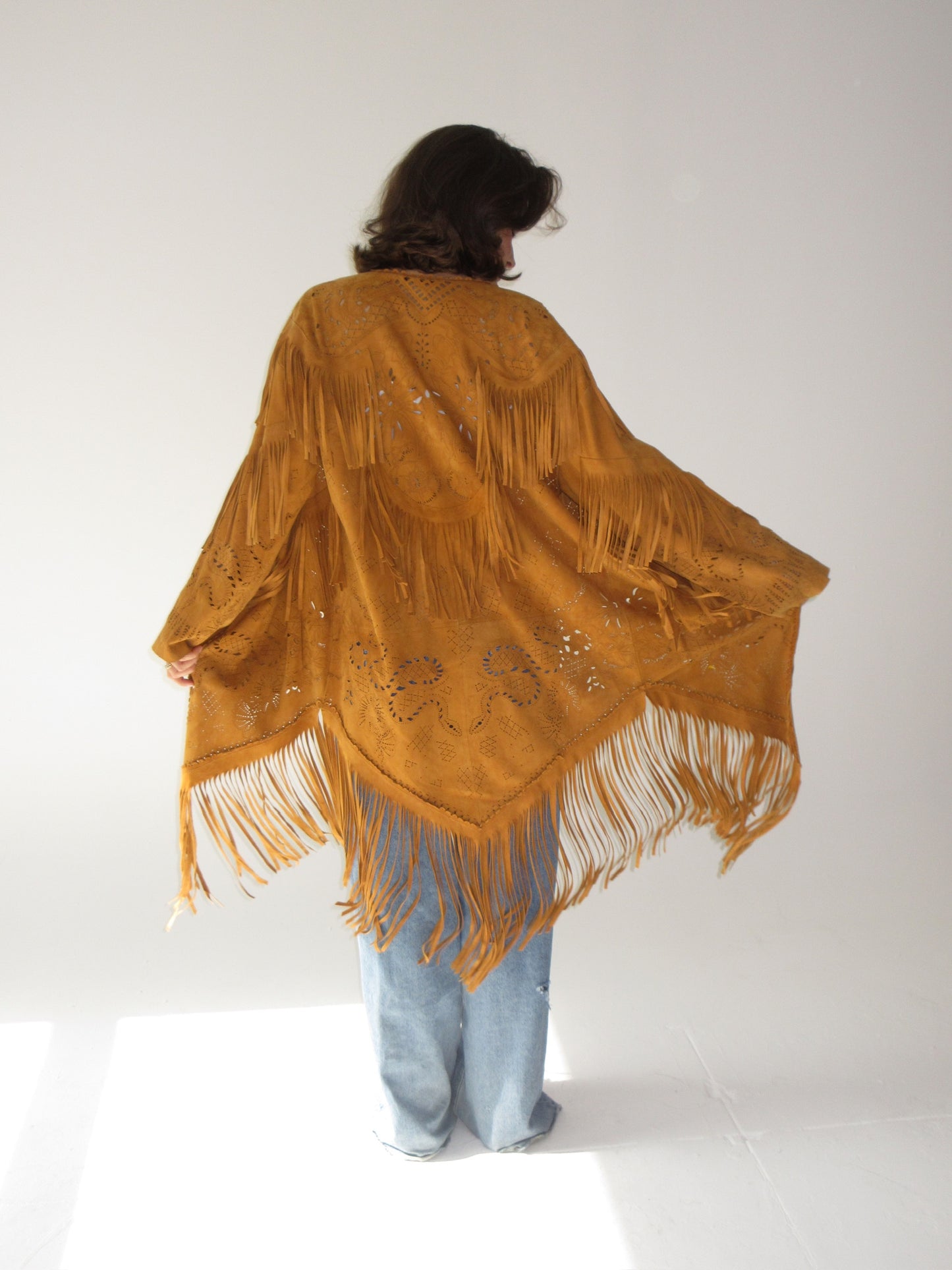 Vintage Roberto Cavalli Suede Fringe jacket
