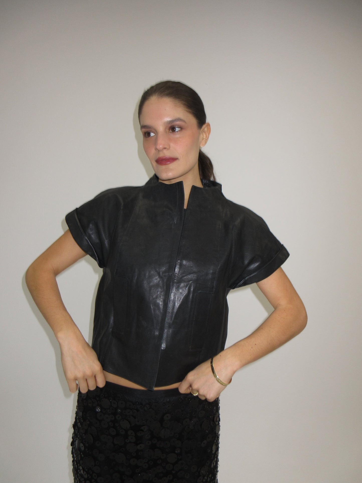 Chloe leather top