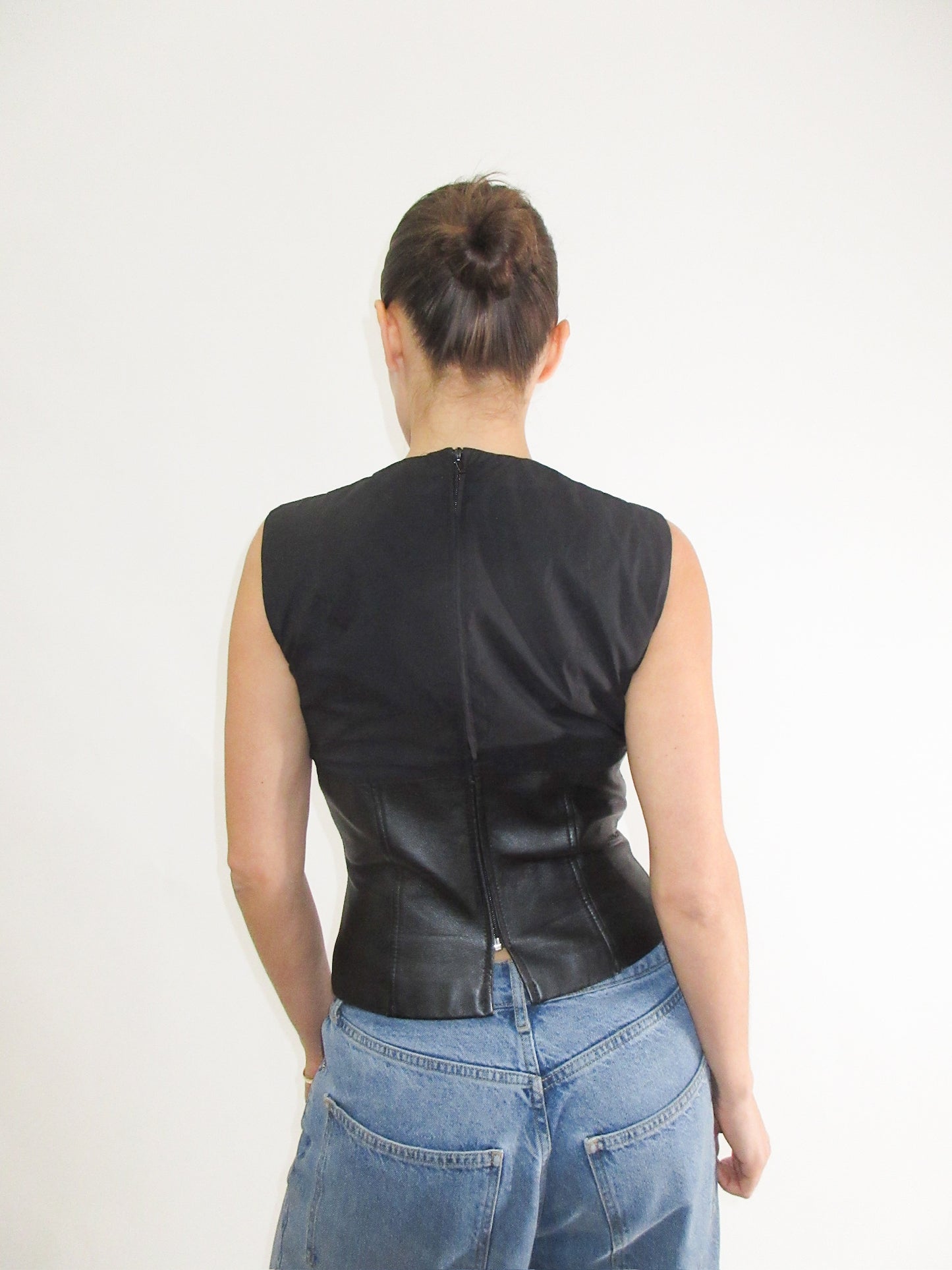 Amaya Arzuaga FW 2002 Leather Corset Top