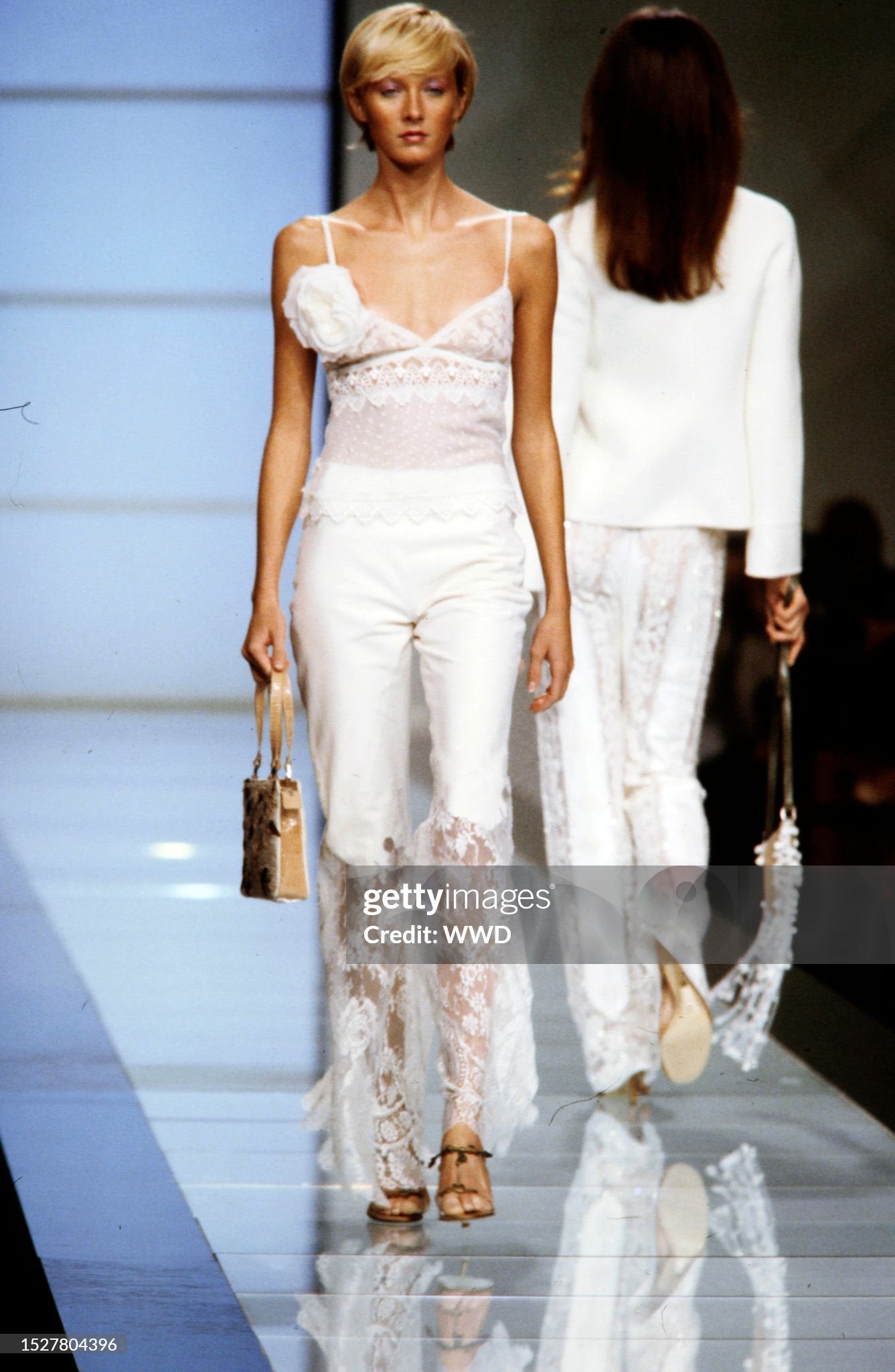 SS2000 Suede & Lace Valentino Runway Pants