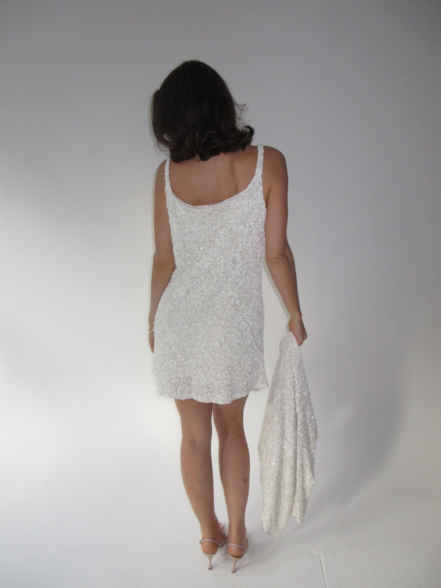 Roberto Cavalli Sequined Dress and Cardigan