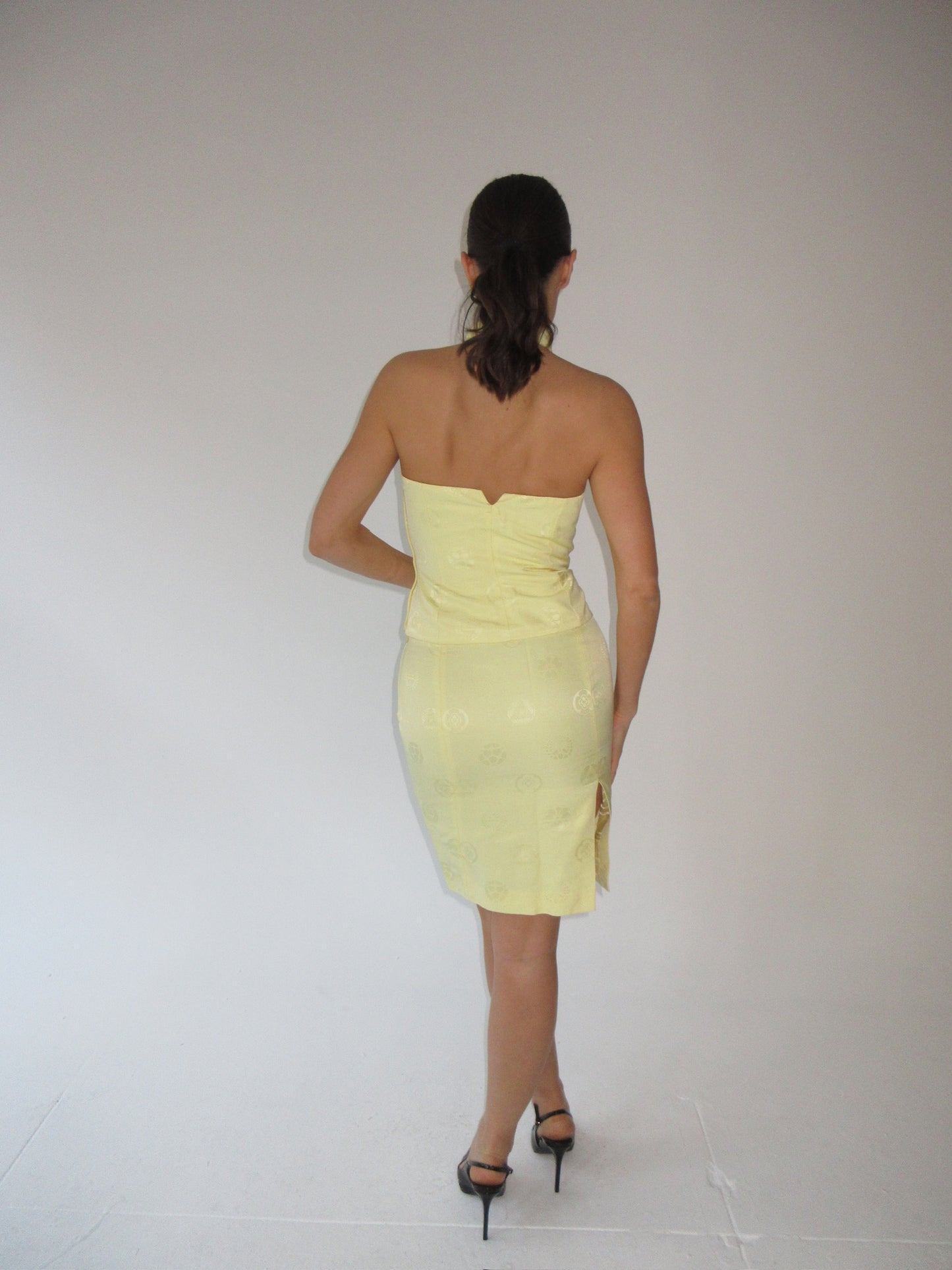 90s Vintage Versace yellow set