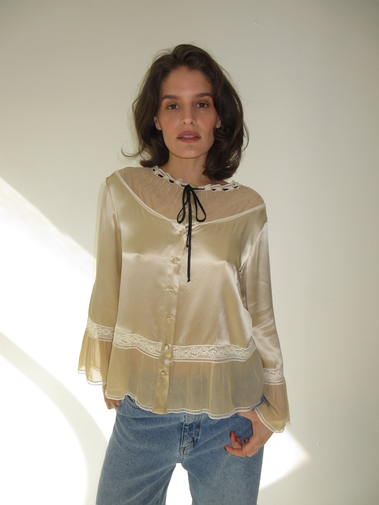 Vintage Alberta Ferretti silk top