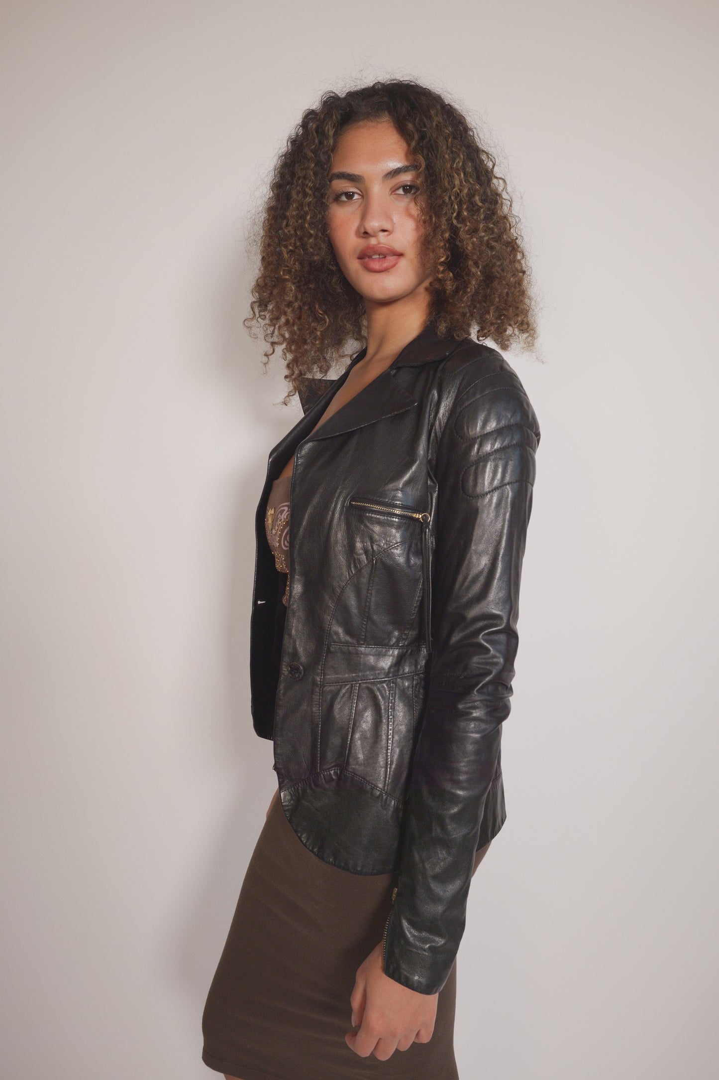 Vintage Roberto Cavalli leather jacket