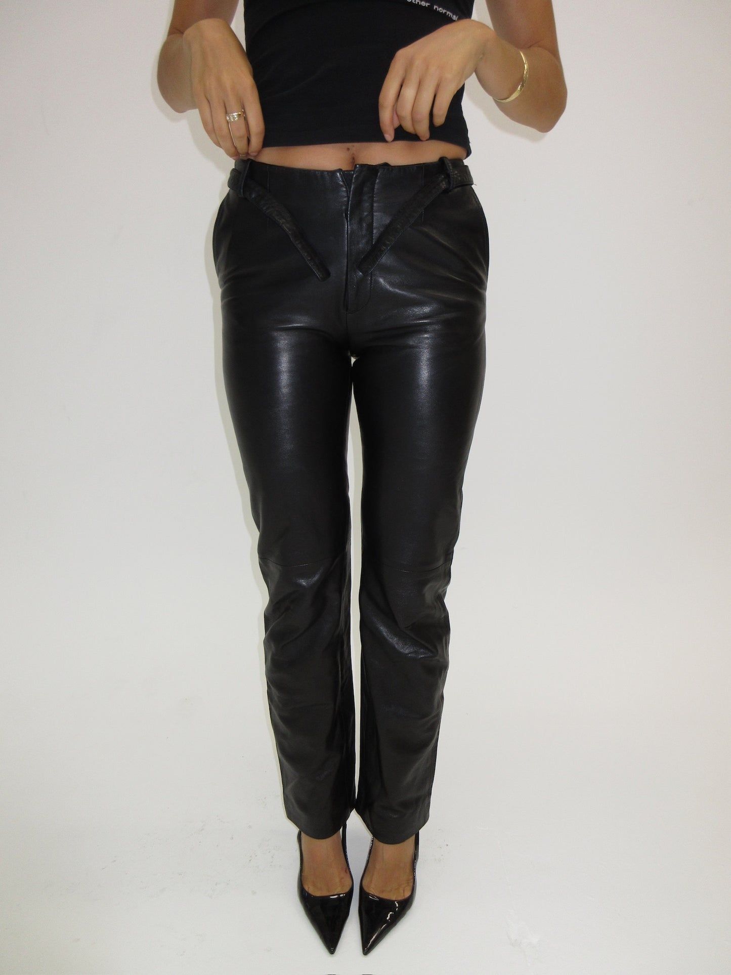 Vintage Gucci by Tom Ford leather pants
