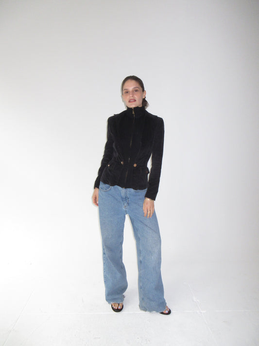 Black Velvet & Knit Dolce & Gabbana Jacket