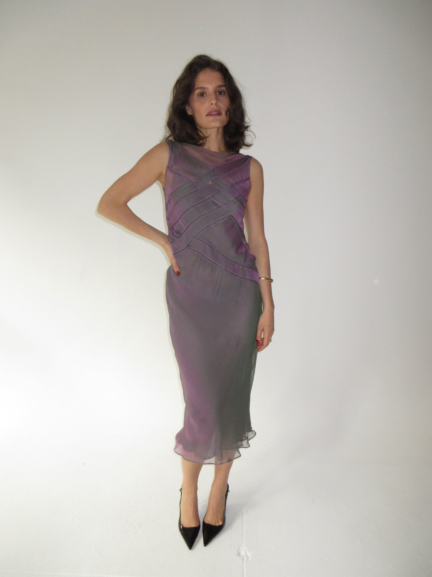 SS1998 Alberta Ferretti silk dress