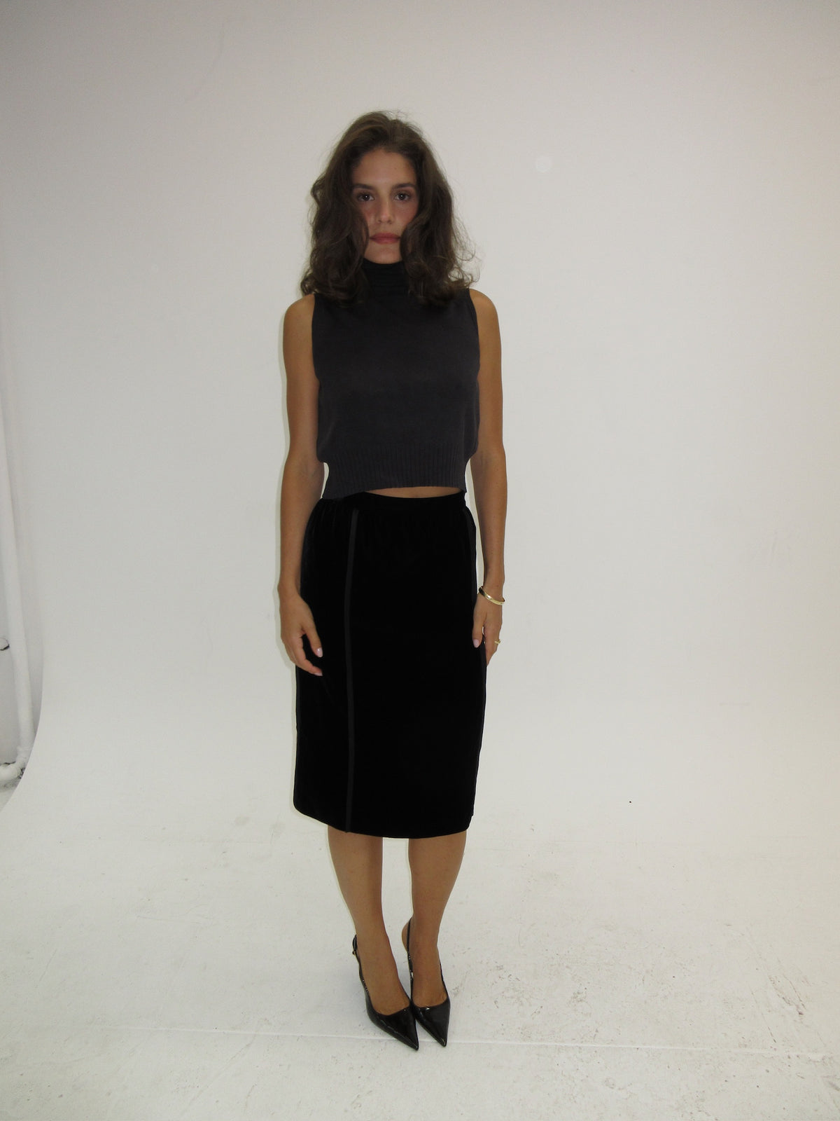 Vintage Gucci velvet skirt