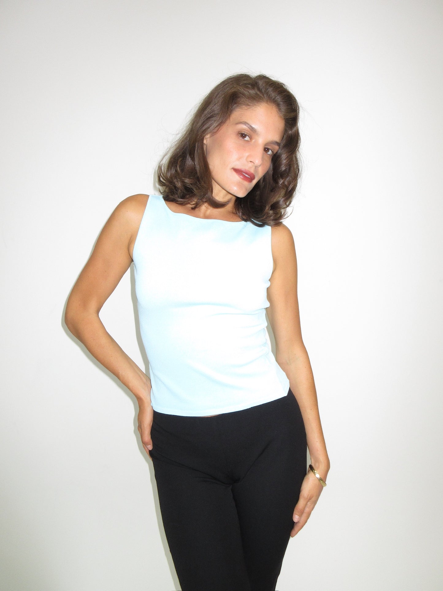 Vintage Gucci turquoise top