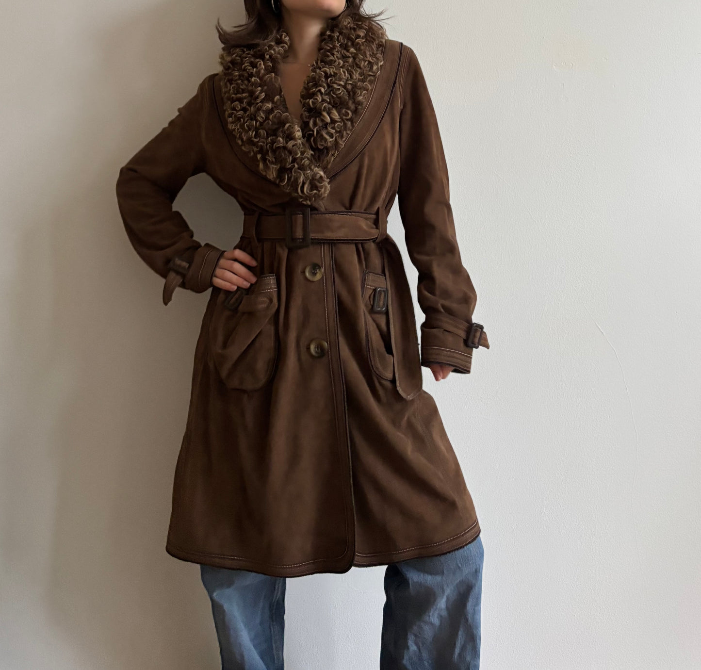Vintage D&G brown coat