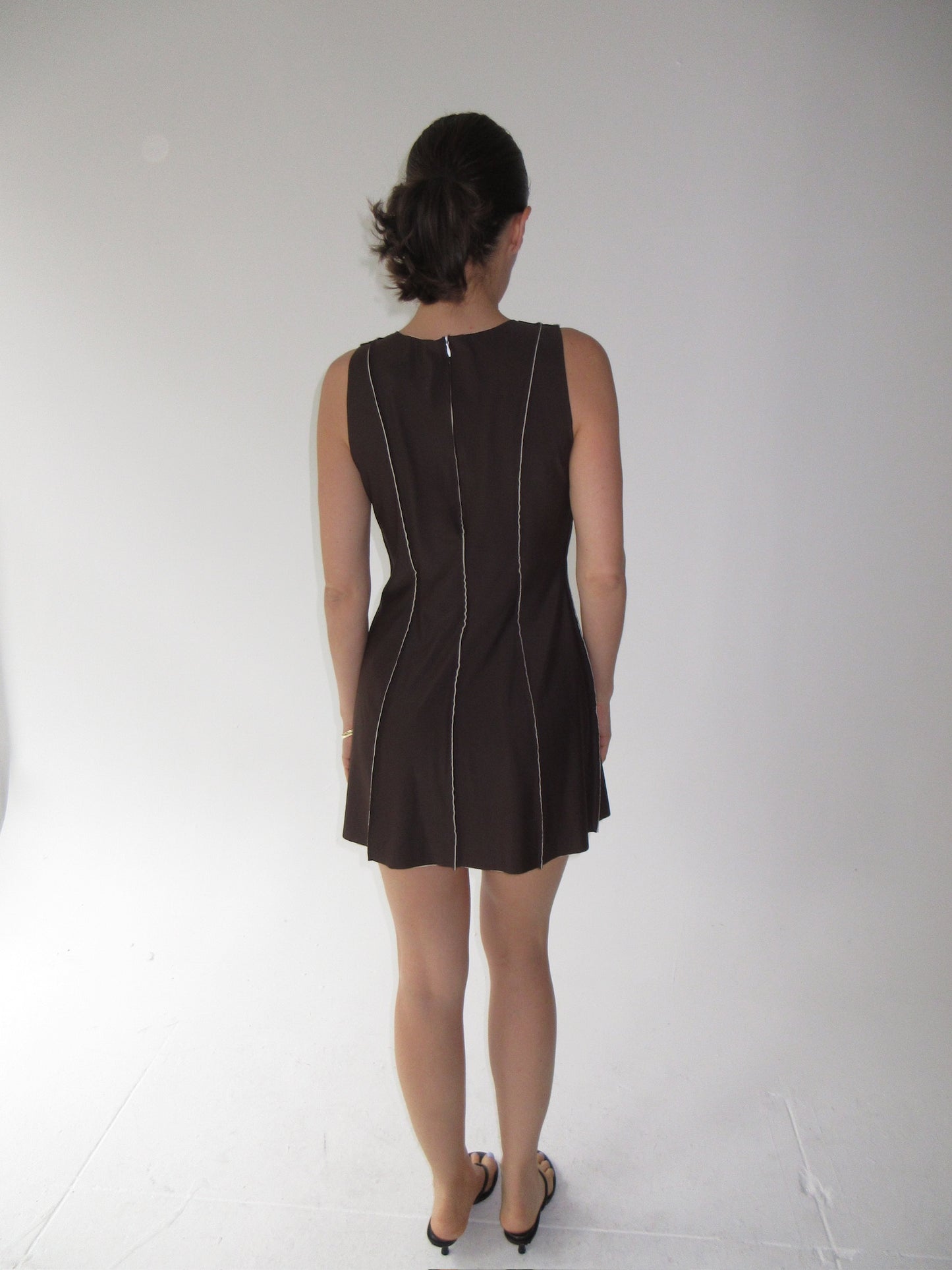 Vintage Brown Chanel Mini Dress with matching Jacket
