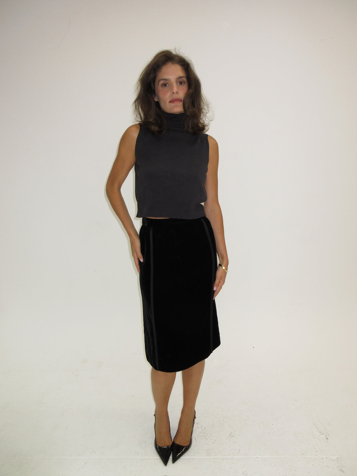 Vintage Gucci velvet skirt
