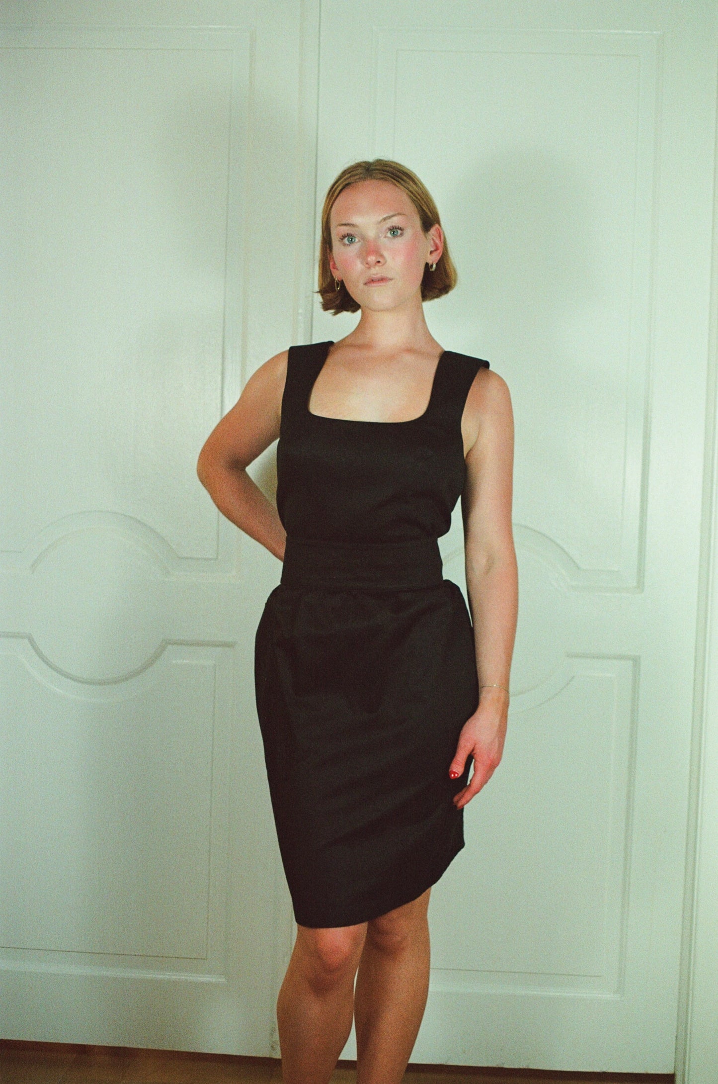 Vintage Thierry Mugler Black Dress with Bows