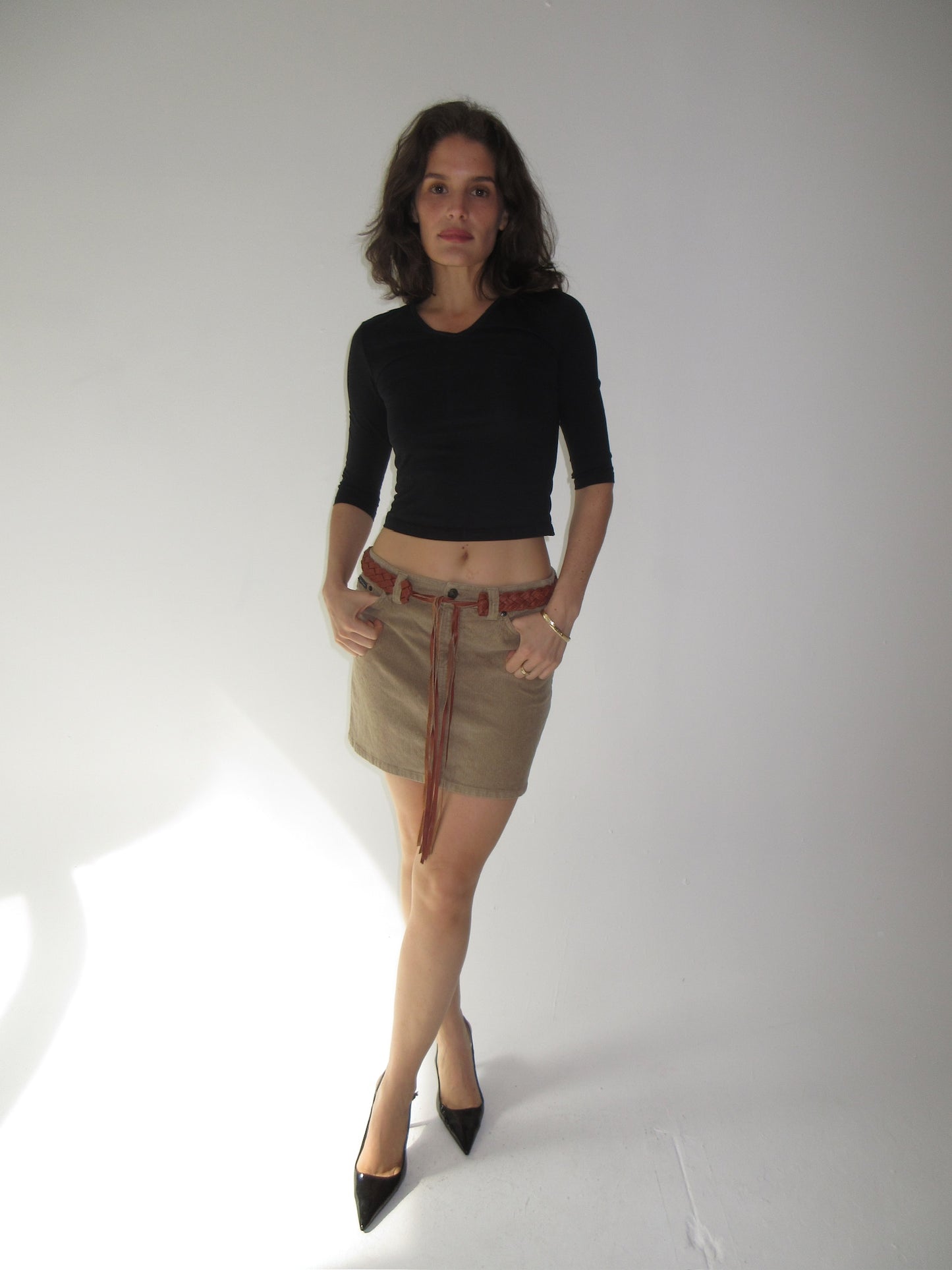 Vintage D&G skirt leather belt