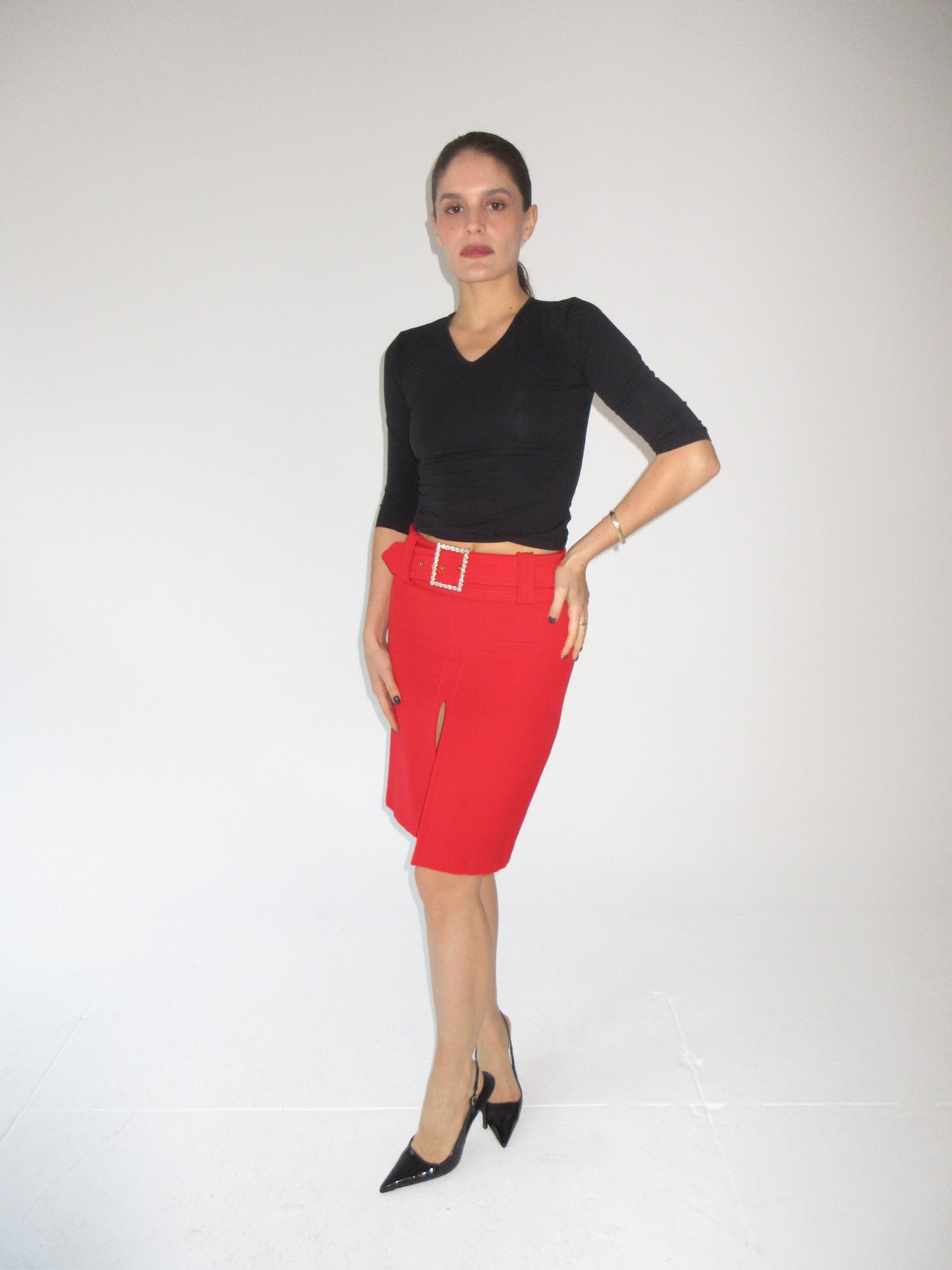 Vintage Dolce & Gabbana red skirt